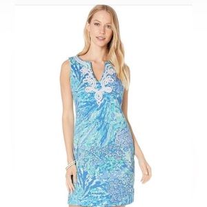 Lilly Pulitzer Blue Haven Harper Shift Dress Hey Hey Size small